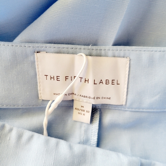 Saks Fifth Ave-THE FIFTH LABEL Acclaimed Pant in Sky Blue —new with tag - Picture 9 of 11
